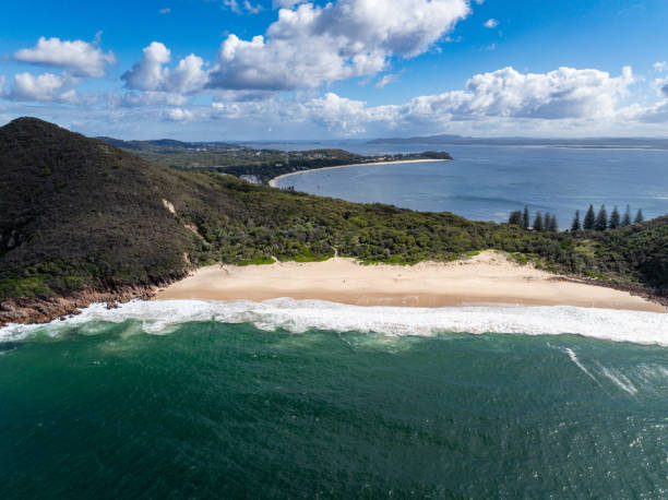 istock Aerial view of Zenith Beach, Port Stephens 2185717430