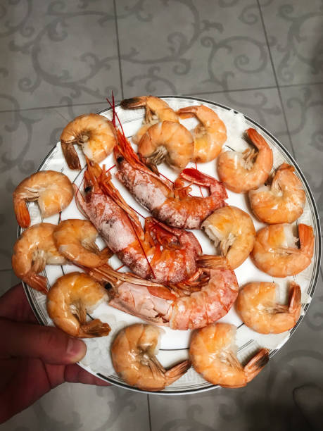 istock Fresh shrimp platter perfect for seafood lovers and culinary delights 2185718006