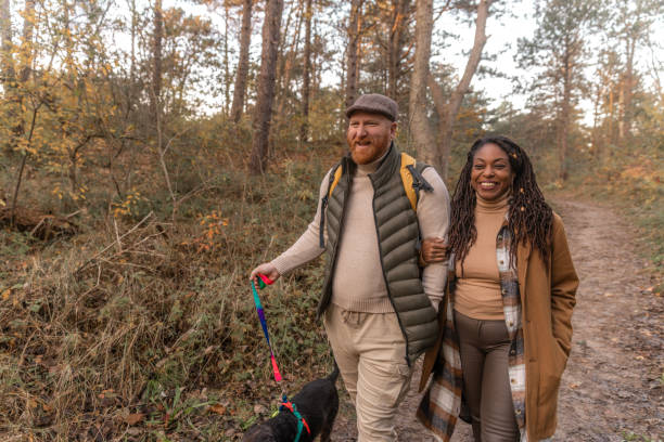 Free Stock Photo of Couple walking dogs in nature | Download Free ...
