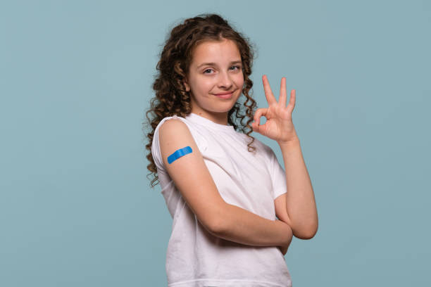 istock Smiling girl making an 