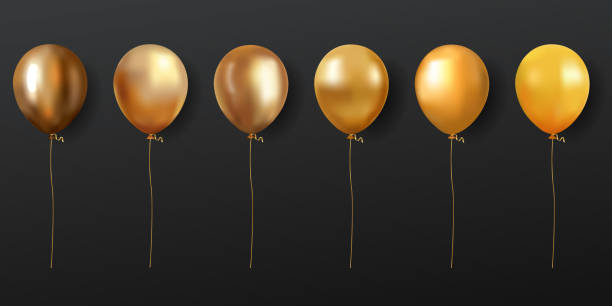 istock A series of 3d gold balloons 2185720033