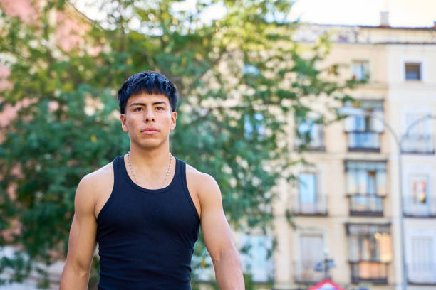 istock Young Latino man outdoors in urban setting 2185721769