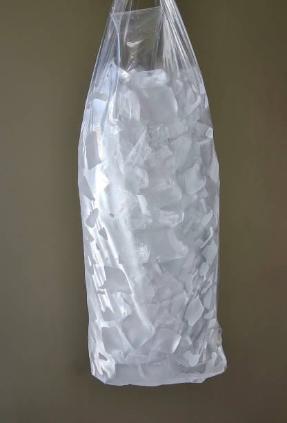 istock Ice cubes in plastic bag. Is real 2185723330