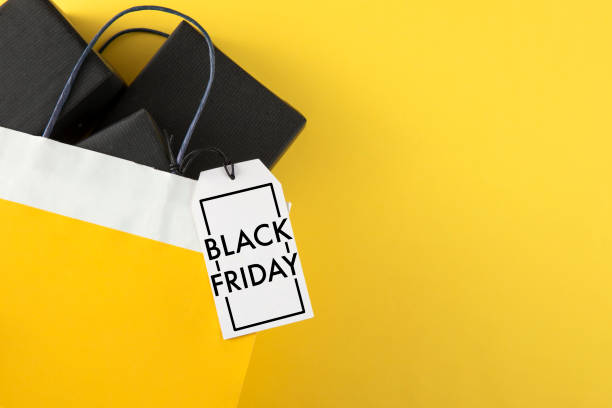istock Black Friday with Shopping Bag 2185726817