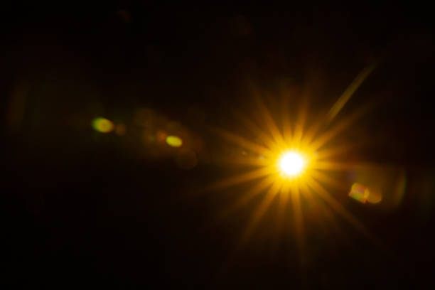 istock Sun flare on the black background 2185727237