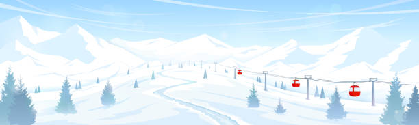 Free Stock Photo of Snow-covered ski slopes with mountain backdrop ...