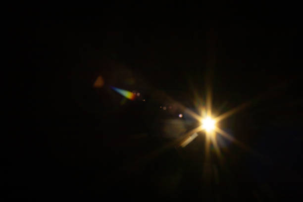 istock Sun flare on the black background 2185729499