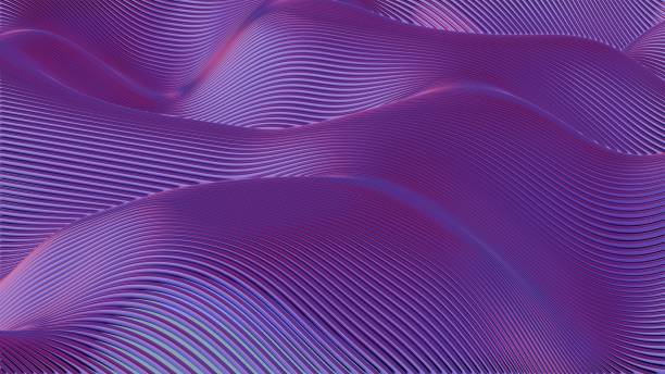 istock Violet Rhythms: A Symphony of Line and Light 2185729605