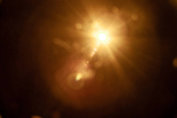 istock Sun flare on the black background 2185730464