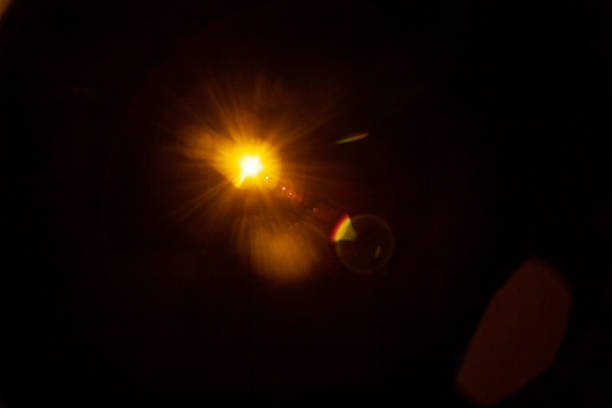istock Sun flare on the black background 2185730573