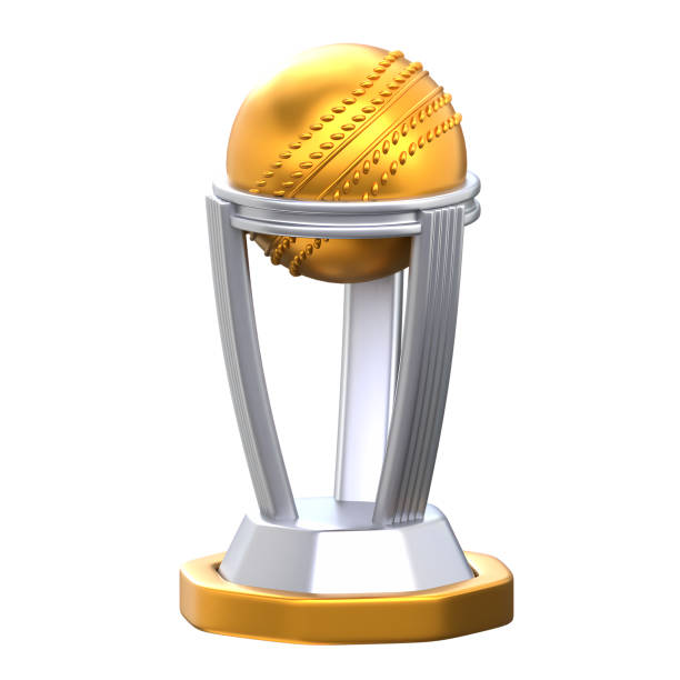 Cricket Trophy 3D Icon Illustration