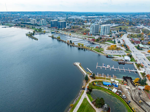 istock Aerial view Heritage Park and Lake Simcoe, Barrie, Canada 2185746199