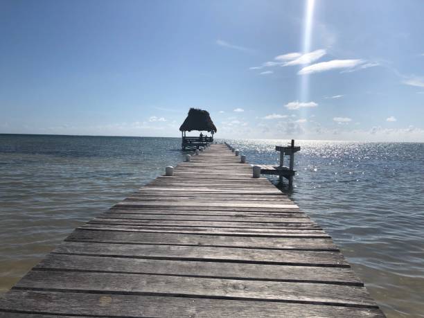 istock Pier leading to ocean 2185749485