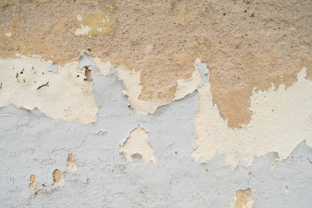 istock Close-up view of the wall paint peeling off. 2185749943