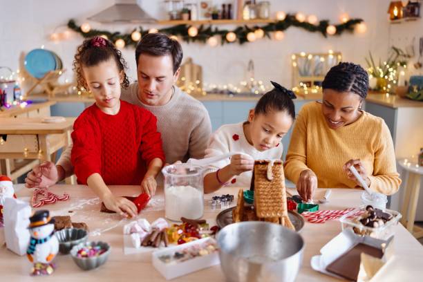 istock Lovely family preparing for Christmas 2185754468