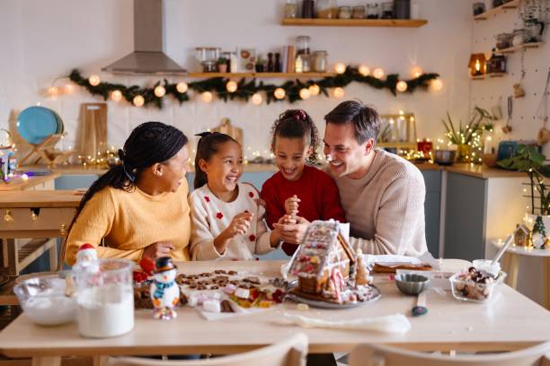 istock Family making Christmas sweets in the domestic kitchen 2185754907