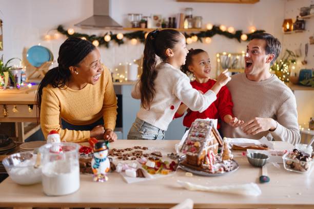 istock Family having fun during Christmas 2185754911