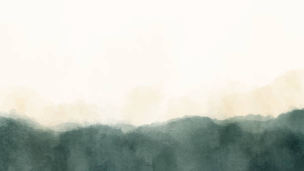 istock Abstract horizontal watercolor background. Hand drawn vector texture. Brush stroked painting pastel color watercolour 2185756646