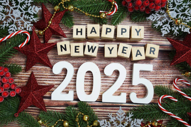 istock Happy new year 2025 holidays celebration with christmas decorations background 2185758939