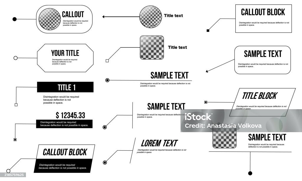 Call Out Box Examples Infographic Collection Of Callouts Including Title Text Boxes Infographic Frames ...