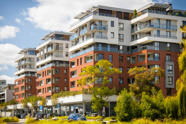 istock Modern housing estates with a green zone 2185765603