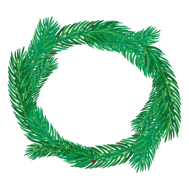 istock Realistic green pine branches with needles isolated vector illustration for seasonal and holiday design 2185765744