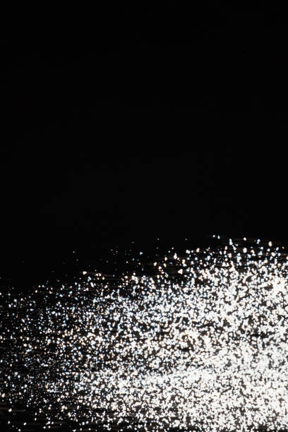 istock Abstract black and white background of pouring flour, space for text 2185766717