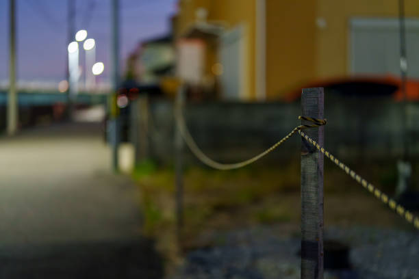 Wooden poles with ropes attached.
