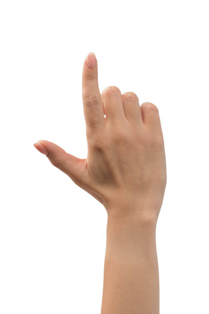 istock Woman hand show finger number one isolated on a white background. 2185773684