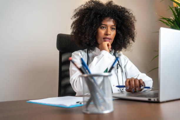istock Portrait of smiling doctor 2185774879