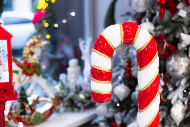 istock Candy cane Christmas toy decoration 2185780079