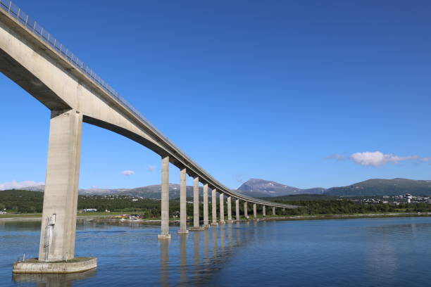 istock View of the Sandnessund Bridge, Tromso, Norway 2185780849