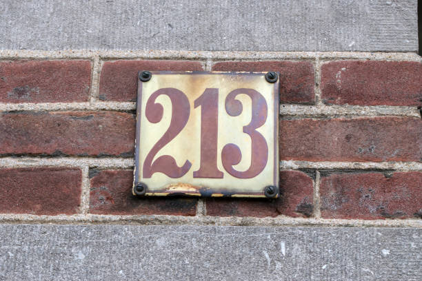 istock Close Up House Number 213 2185790719