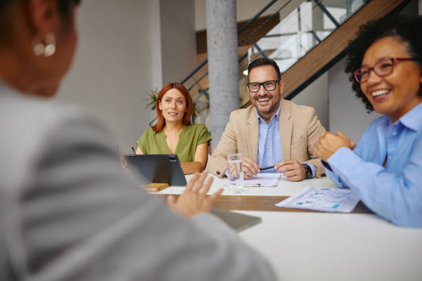 istock Collaborative Business Meeting with Professionals in Office Setting 2185790774