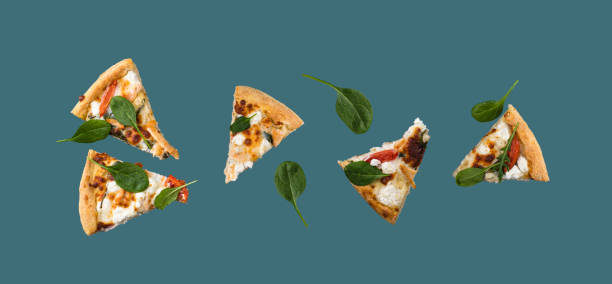 istock Delicious pizza slices on dark background 2185791556