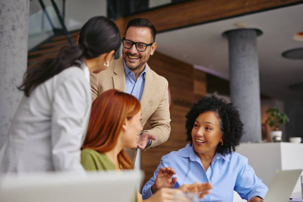 istock Diverse Business Team Collaborating on a Project in Modern Office 2185791857