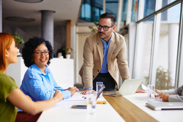 istock Diverse Team in a Business Meeting at Modern Office 2185791991