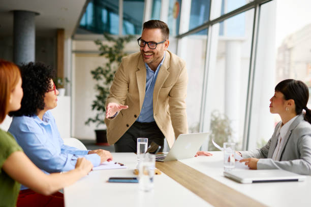 istock Diverse Team in a Business Meeting at Modern Office 2185791994