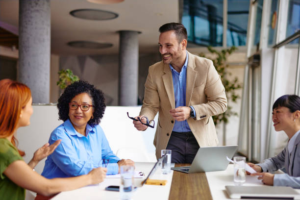 istock Diverse Team in a Business Meeting at Modern Office 2185792014