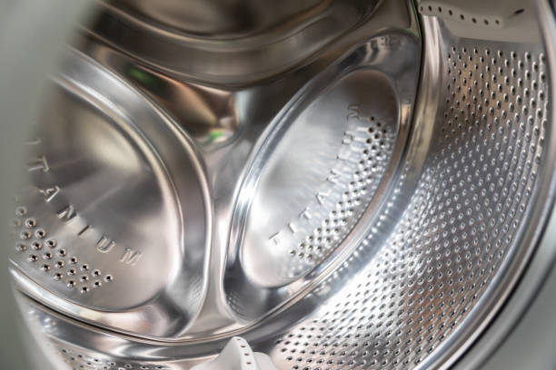 istock The Inside View of a Contemporary Washing Machine Drum with Innovative Features and Design 2185792019