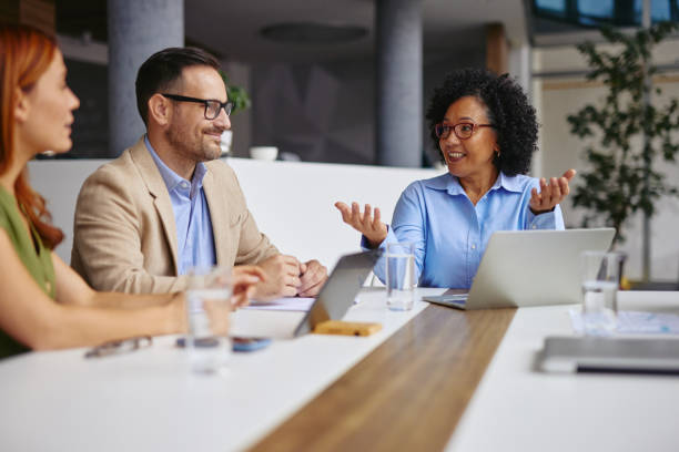 istock Diverse Team in a Business Meeting at Modern Office 2185792034