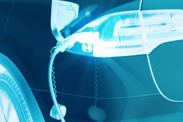 istock Modern electric car charging on a futuristic view. 2185794066