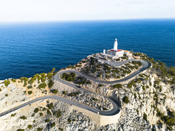 istock Formentor Cape Lighthouse in Mallorca aerial view 2185794851