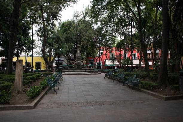 istock Beautiful plaza in Coyoacan 2185800389