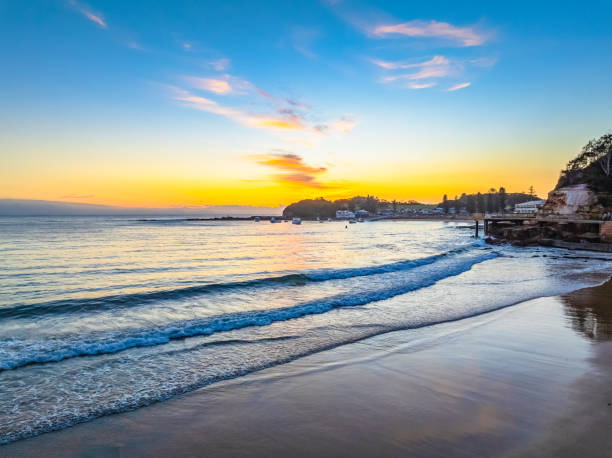 istock Foggy sunrise at the seaside 2185807718