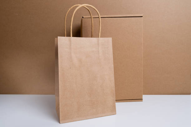 istock Brown paper box. Cardboard box isolated on white background. Place for text. Gift box 2185808301