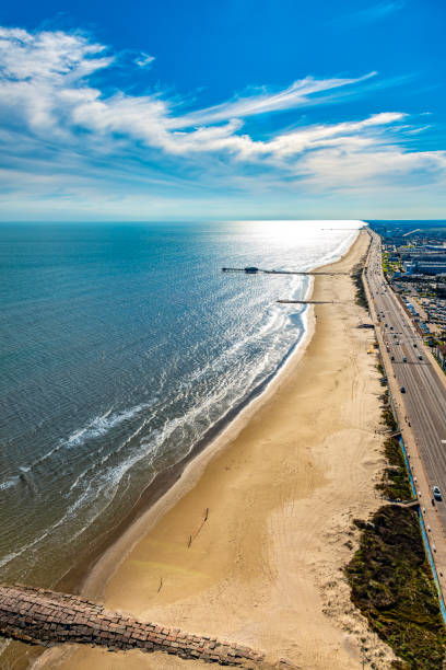 istock Galveston Beach Aerial 2185820512
