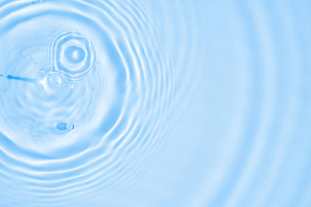 istock Abstract transparent water shadow surface texture natural ripple on blue background 2185824683