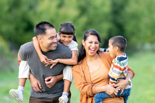 istock Family Fall Portrait 2185825128