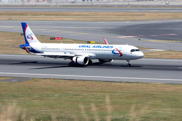 Istanbul/ Turkey June 1, 2024: Ural Airlines Airbus A310-300 landing at Istanbul International Airport (RA-73839). Ural Airlines is an airline based in Yekaterinburg, Sverdlovsk Oblast, Russia,